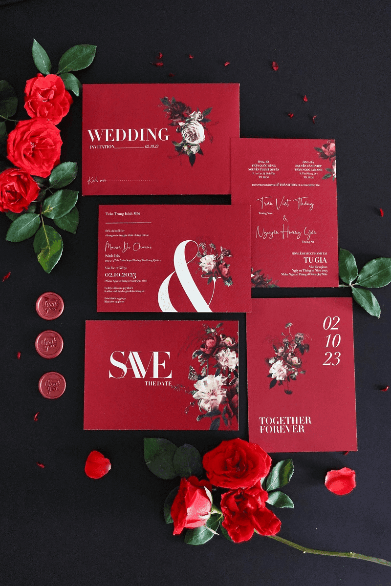 IN THIỆP CƯỚI GÒ VẤP - Ý TƯỞNG PHỐI MÀU ẤN TƯỢNG