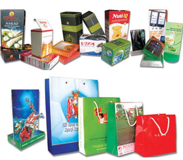 Mẫu túi giấy được in offset