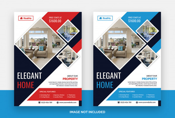Sử dụng màu sắc hợp lý giúp tờ rơi bất động sản hút mắt hơn