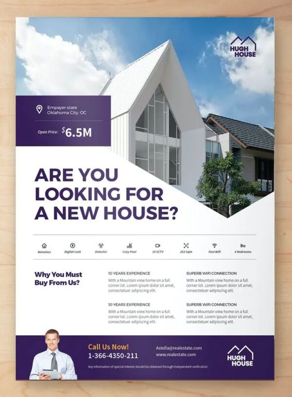 Tiêu đề tờ rơi bất động sản phải thật nổi bật để thu hút người đọc