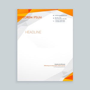 Giấy tiêu đề công ty đẹp với màu sắc nổi bật