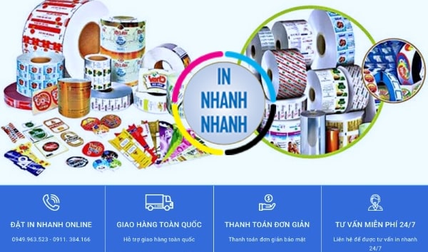 Dịch vụ in tem nhãn giá rẻ Bình Dương chuyên nghiệp, uy tín
