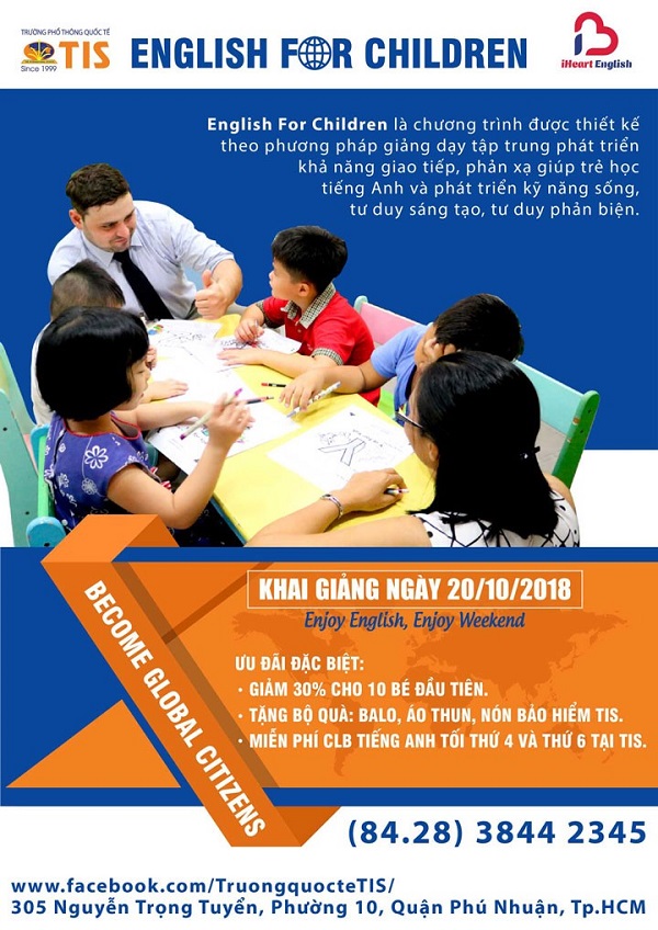 Mẫu quảng bá chương trình học tiếng Anh giá rẻ