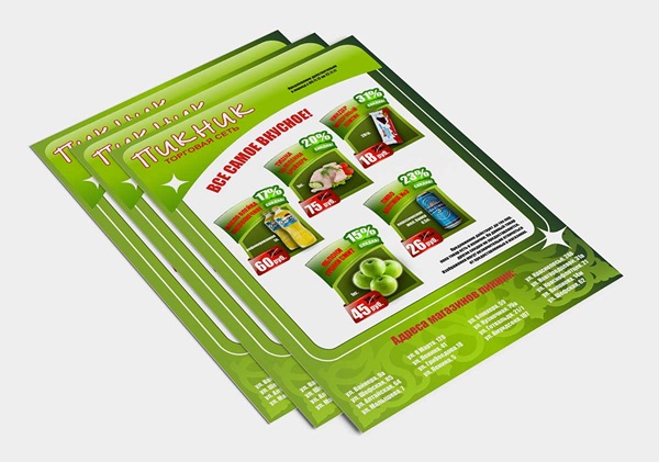 Mẫu tờ rơi giảm giá sản phẩm nước uống dạng A4