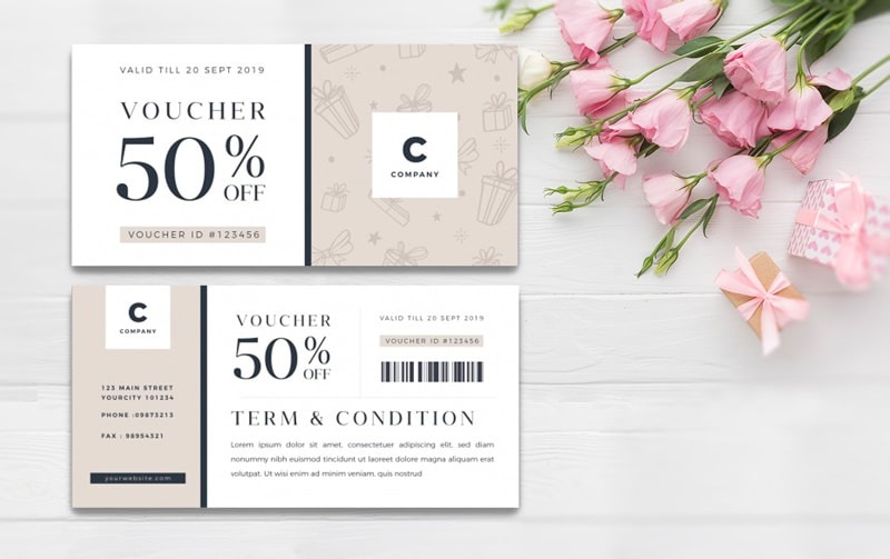 Cập nhật các mẫu in voucher spa sang trọng