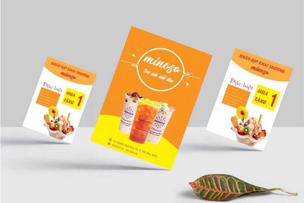 Khi in tờ rơi quảng cáo cần lựa chọn màu sắc hài hòa