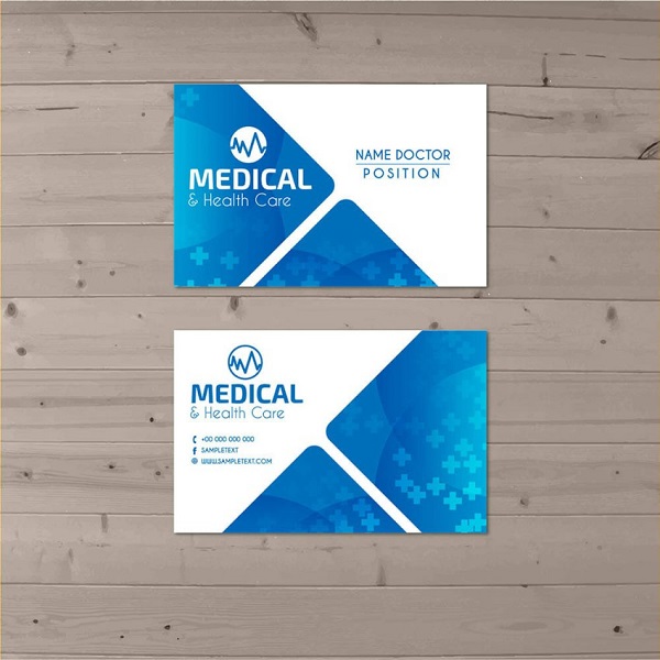 &nbsp;&nbsp;&nbsp; Mẫu thiết kế card visit cho bác sĩ chuyên nghiệp