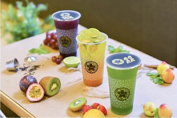 Mẫu tem dán trà sữa dễ thương