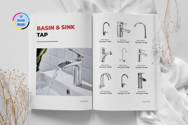 Mẫu catalog giới thiệu sản phẩm vòi nước phổ biến