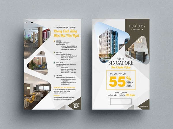 Kích thước tờ rơi quảng sản phẩm cáo phù hợp với địa điểm phân phát