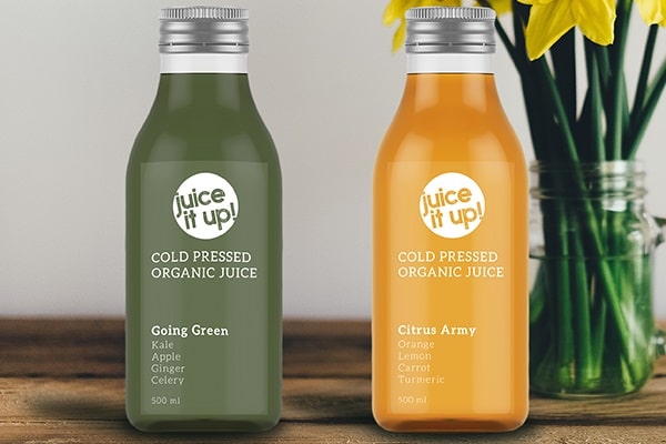 Mẫu sticker dán trên chai nước uống