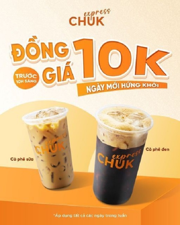 Mẫu Poster quảng cáo chương trình khuyến mãi cho quán cafe