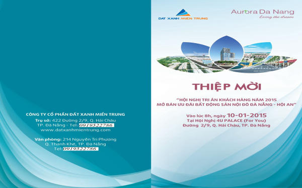 Mẫu thiệp mời hội nghị dự án bất động sản
