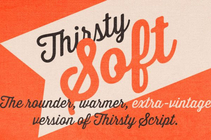 Font Thirsty Soft hiện đại trẻ trung