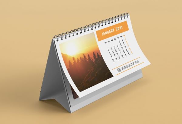 Lịch để bàn chữ A thiết kế trang nhã